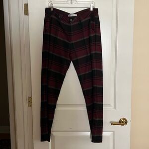 Woolrich wool blend tailored slim leg trousers